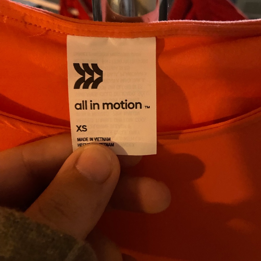 All in Motion Bright Pink/Orange Short Sleeve Tee - Picture 3 of 3